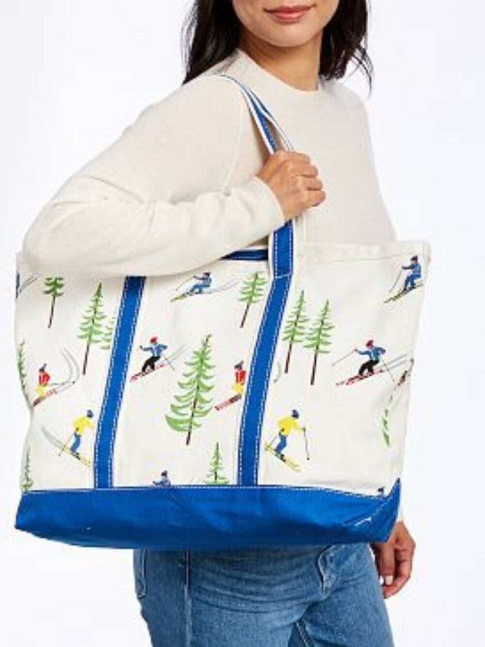 Mark & Graham Ski Print Canvas Tote